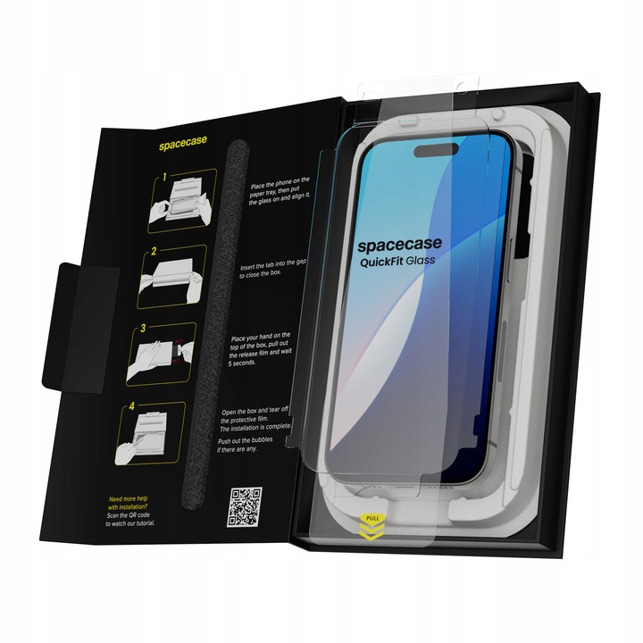 SZKŁO HARTOWANE DO IPHONE 16 PRO SZYBKA Z APLIKATOREM QUICKFIT - 2 SZTUKI