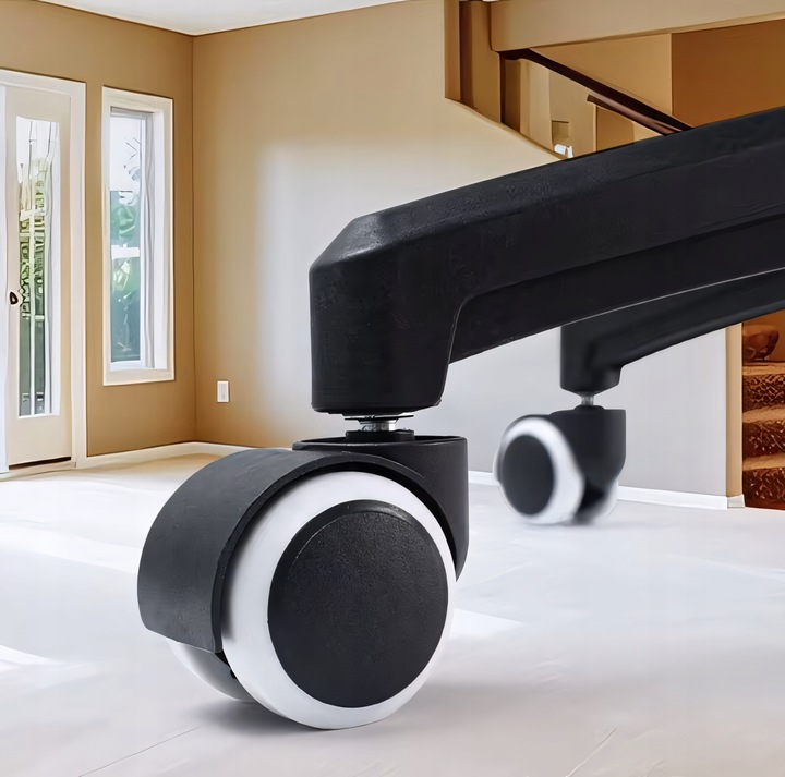 KÓŁKA DO FOTELA OBROTOWEGO 5X KRZESŁA NIE RYSUJĄ PODŁOGI BEZ RYS BIAŁE