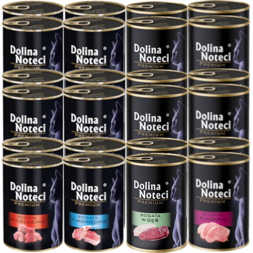 Dolina Noteci Premium KOT mix 4 smaków 24 x 400g