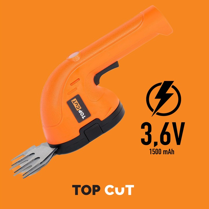 NOŻYCE DO ŻYWOPŁOTÓW KRZEWÓW TRAWNIKÓW AKUMULATOROWE 2W1 1,5AH 3,6V