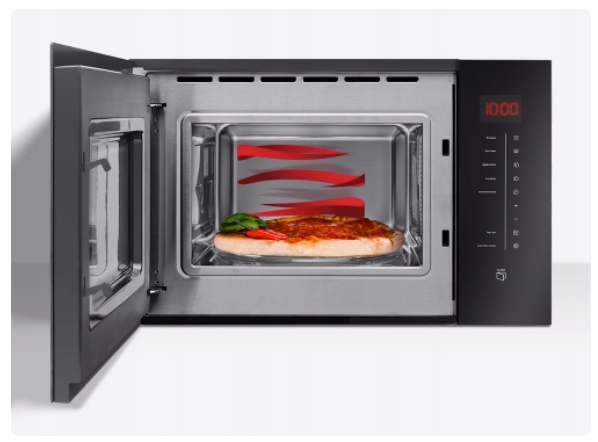 KUCHENKA MIKROFALOWA MIKROFALÓWKA AMMF 20M1S AMICA 700W SREBRNA 20L INOX