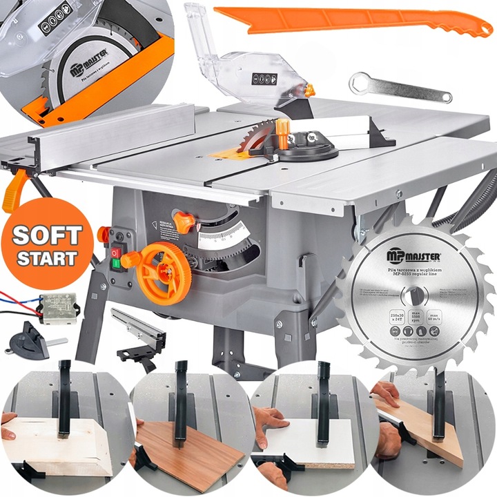 PILARKA PIŁA STOŁOWA KRAJZEGA PRZECINARKA DO DREWNA 3400W SOFT START