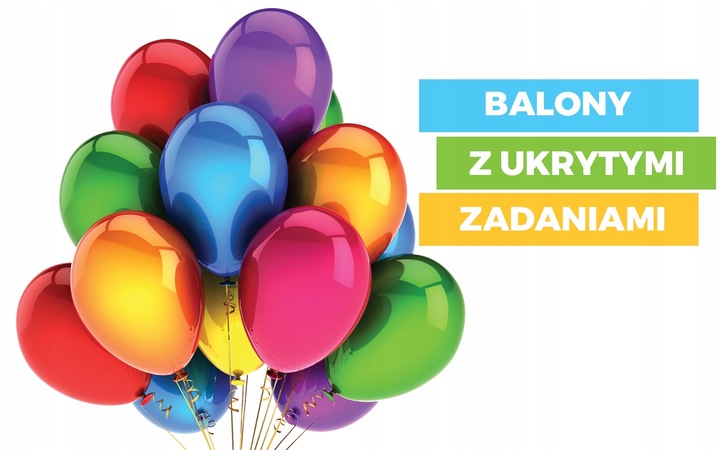 KOŁO FORTUNY dla dzieci ZABAWA + 20 x BALON + 20 x ZDRAPKA + 20 x