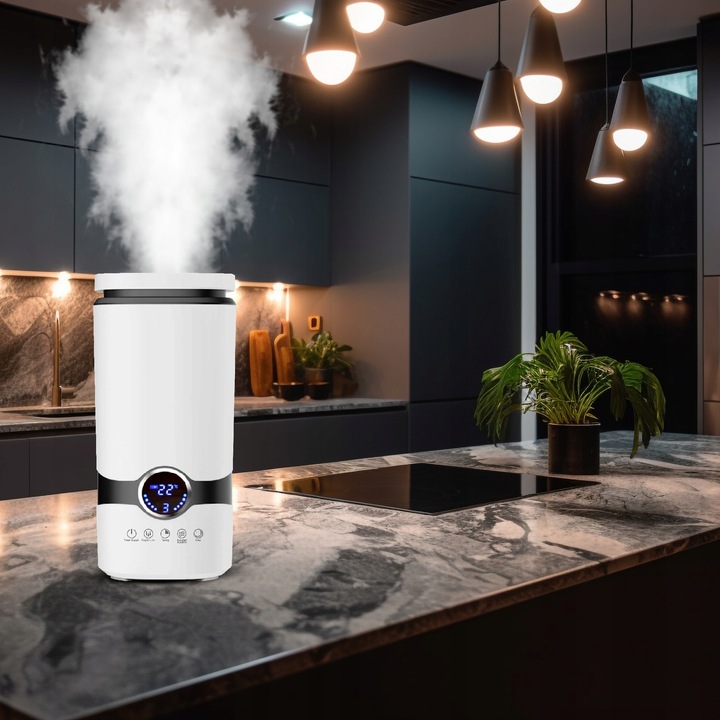 Nawilżacz powietrza AUTOMATYCZNY + AROMATERAPIA 3w1 + 3 OLEJKI FILTR PILOT