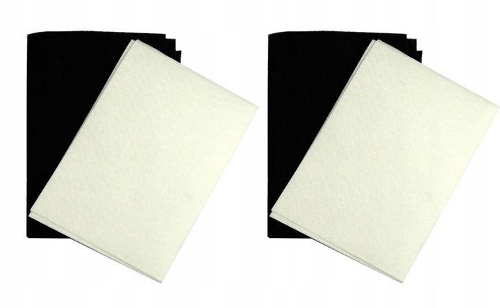 2x FILTR WĘGLOWY, 2x FILTR TŁUSZCZOWY do OKAPU UNIWERSALNY. 2 komplety