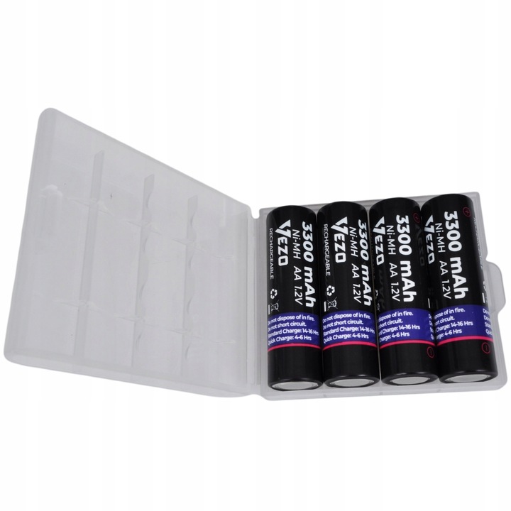 VEZO AKUMULATORKI AA 3300mAh R6 NiMH UNIWERSALNE DO ZABAWEK I PILOTÓW