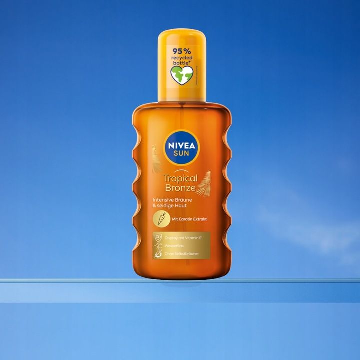NIVEA SUN Intense Bronze Karotenowy olejek do opalania w spray’u, 200 ml
