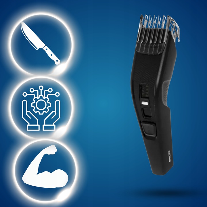 MOCNA MASZYNKA DO STRZYŻENIA WŁOSÓW Philips ZAROSTU BRODY GOLARKA