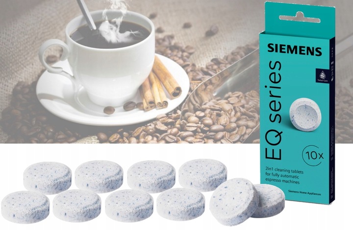 Tabletki czyszczące SIEMENS TZ80001 2w1 op.10szt