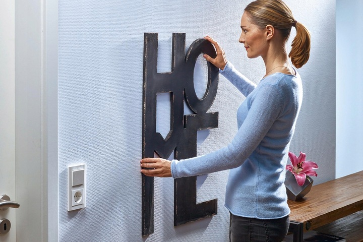 TESA Gwóźdź samoprzylepny do tynku i tapety - haczyki na klej białe