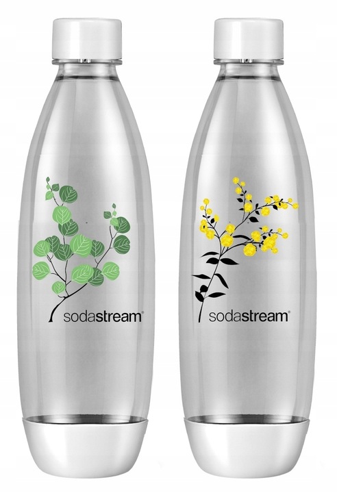 Butelki Soda Stream FUSE 2x1L białe - do zmywarki