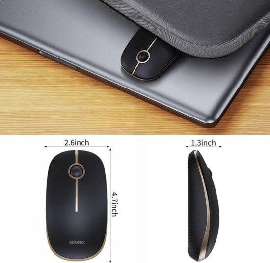 Myszka Mysz Bezprzewodowa Komputerowa 2.4GHz 1600dpi