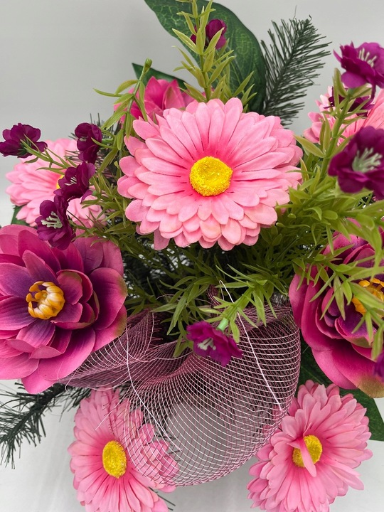 stroik na cmentarz grób kompozycja wiązanka pomnik