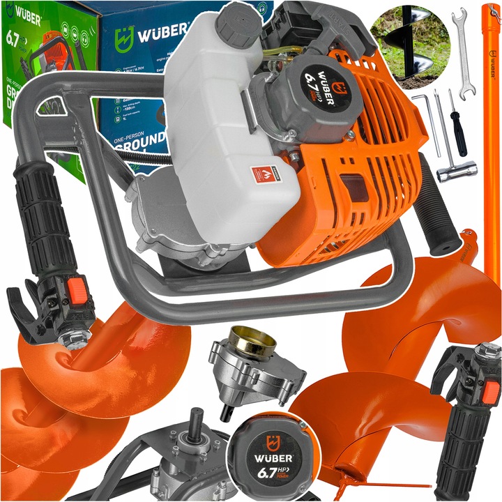 ŚWIDER WIERTNICA SPALINOWA DO GLEBY ZIEMI 6,7 KM+PRZEDŁUŻKA 3 WIERTŁA