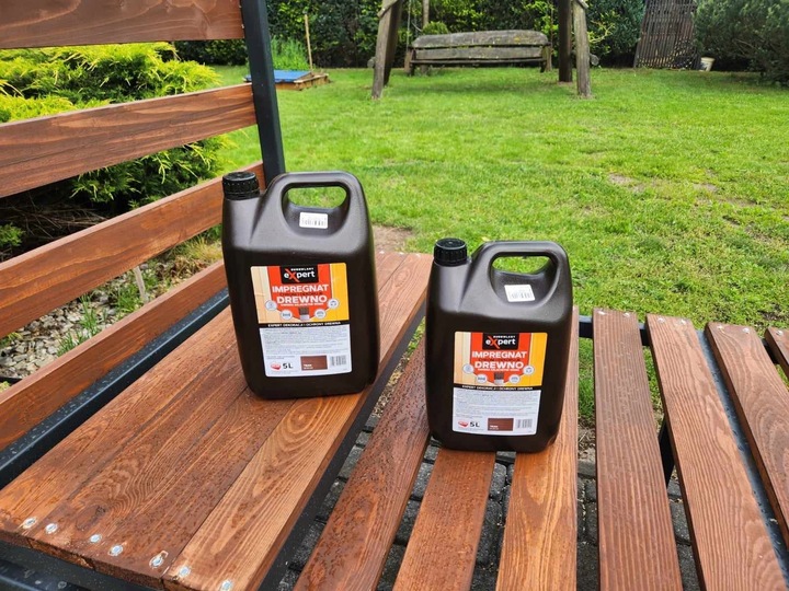 TRWAŁY IMPREGNAT DEKORACYJNY I FARBA 2w1 DO DREWNA OGRODOWEGO Z WOSKAMI 10L