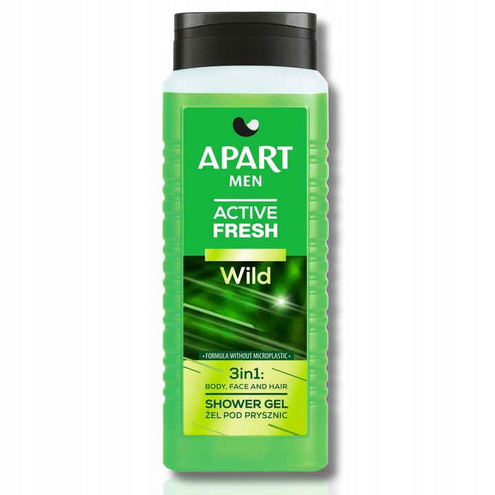 APART Żel pod Prysznic Męski 3w1, 4w1 Ciało, Twarz, Włosy, Broda 5 x 500ml