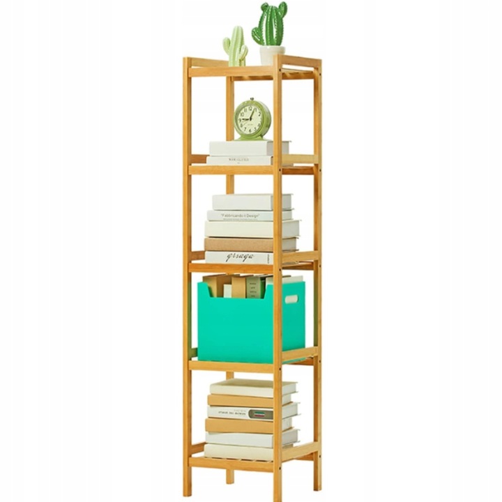 Regał stojak łazienkowy półka bambusowa regał drabinkowy uniwersalny