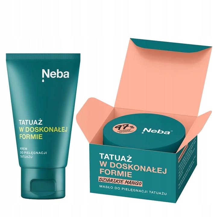 NEBA Masło Krem do Pielęgnacji Regeneracji Tatuażu Dziarskie Mango 100ml