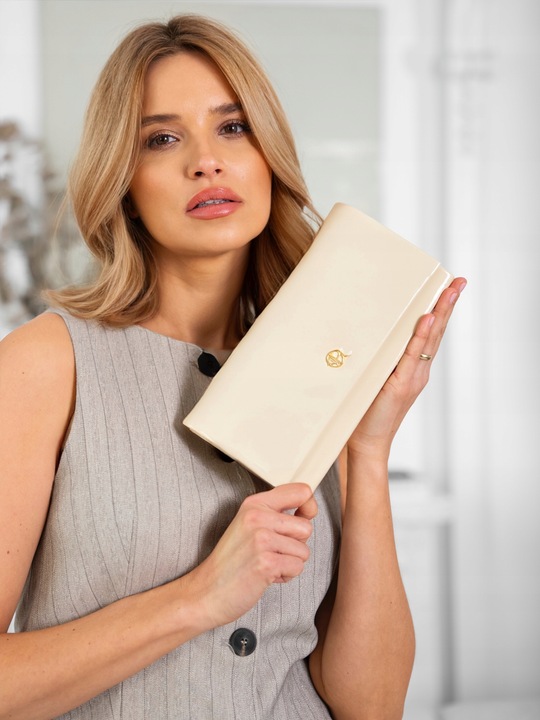 Kopertówka damska Rovicky elegancka na wesele wieczorowa na ramię wizytowa