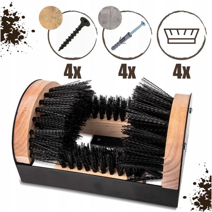 CZYSZCZAK CZYSZCZARKA DO BUTÓW ROBOCZYCH WYCIERACZKA przykręcana SULPO