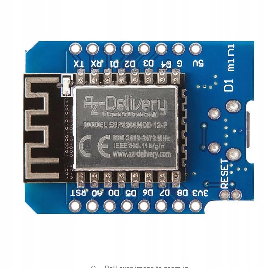 AZDelivery moduł D1 Mini Nodemcu ESP8266-12F WLAN Arduino