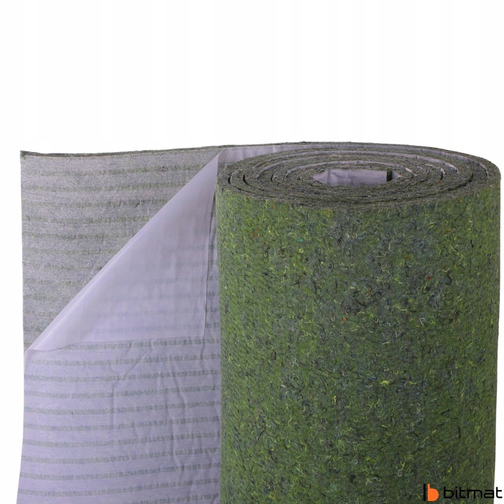 Filc samoprzylepny akustyczny na metry zielony gruby 20mm Poroso