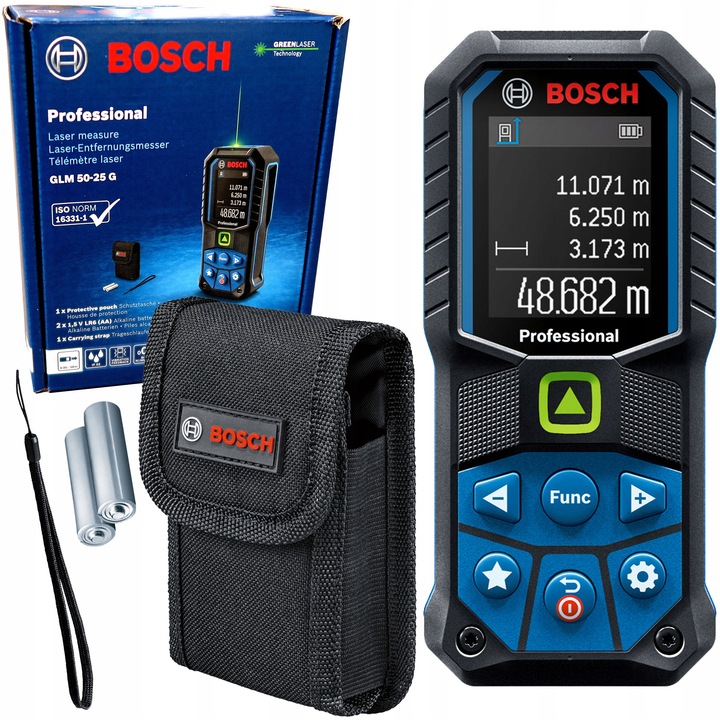 Dalmierz laserowy BOSCH GLM GLM 50-25G 0601072v00 50m ZIELONY ETUI