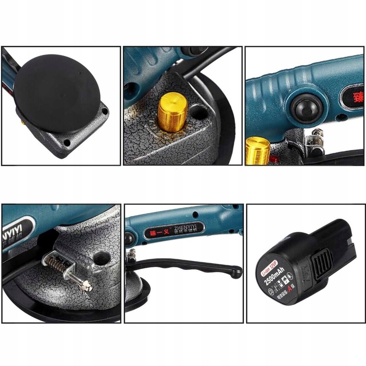 PRZYSSAWKA WIBRUJĄCA DO UKŁADANIA POZIOMOWANIA PŁYTEK GLAZURY WIBRATOR 12V