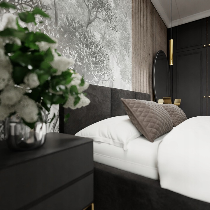 ŁÓŻKO TAPICEROWANE DO SYPIALNI 160x200 ŁÓŻKO PODWÓJNE Z POJEMNIKIEM