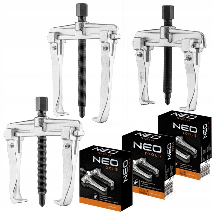 NEO KPL. ŚCIĄGACZ DO ŁOŻYSK DWURAMIENNY ZESTAW 3 SZTUKI REGULACJA ROZSTAWU