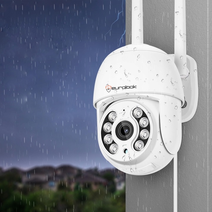 KAMERA ZEWNĘTRZNA WiFi OBROTOWA 3MPX IP Full HD ZOOM 3MP 2048 x 1536P BIAŁA