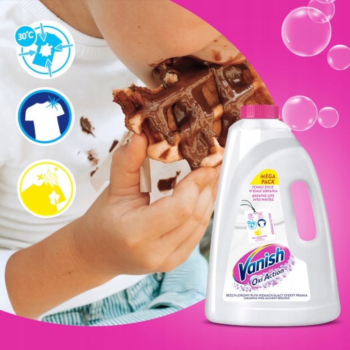 Zestaw Vanish Oxi Action Odplamiacz w płynie do koloru i bieli 2x3L