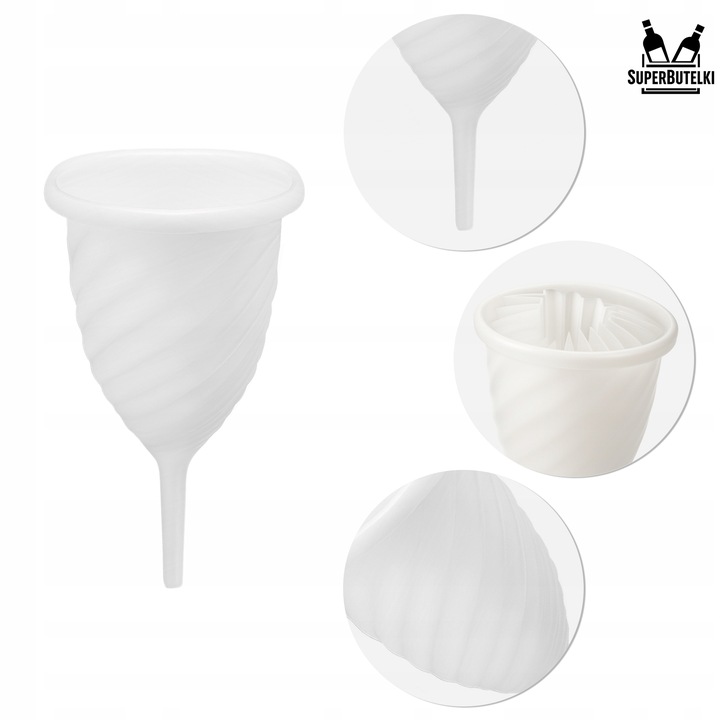 Lejek do filtrowania filtracji nalewek wina moszczu spiralny nalewki domowe