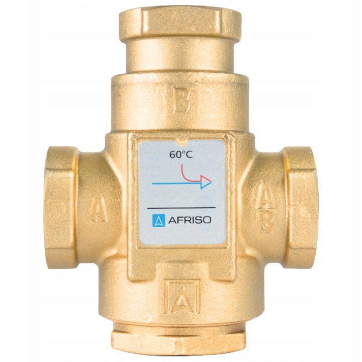 ZAWÓR TEMPERATUROWY OCHRONY POWROTU KOTŁA ATV 336 DN25 Ø 1" CAL 9 m³/h