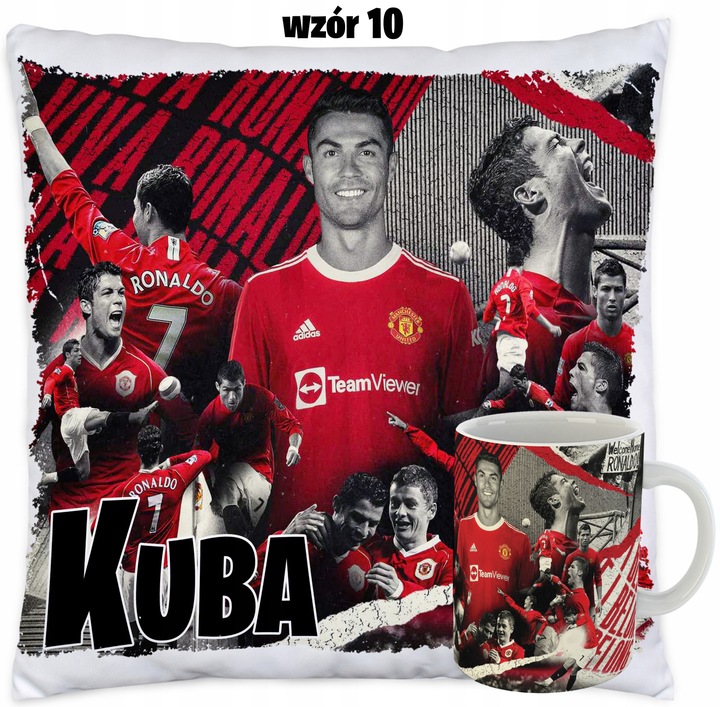 Kubek i Poduszka dla fana CRISTIANO RONALDO CR7