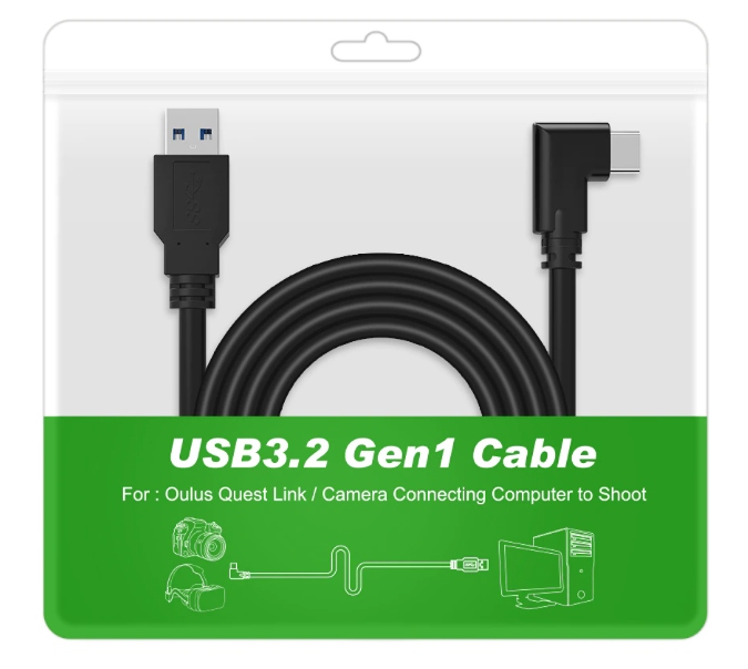 GRUBY PRO KABEL 5m do OCULUS LINK SteamVR QUEST 1 QUEST 2 QUEST 3 HQ JAKOŚĆ