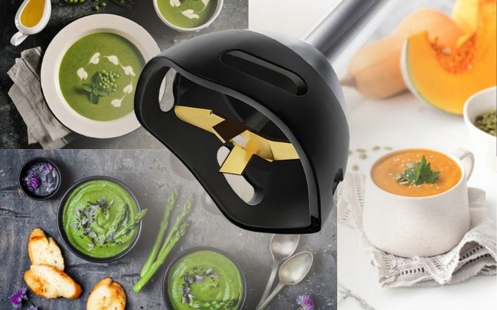 Blender ręczny Łucznik JK-1500 1500W TITANIUM mocny kruszenie lodu