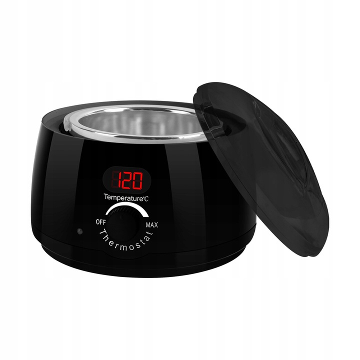 Zestaw do depilacji PODGRZEWACZ 500ml 100W 5x wosk twardy LED wyświetlacz