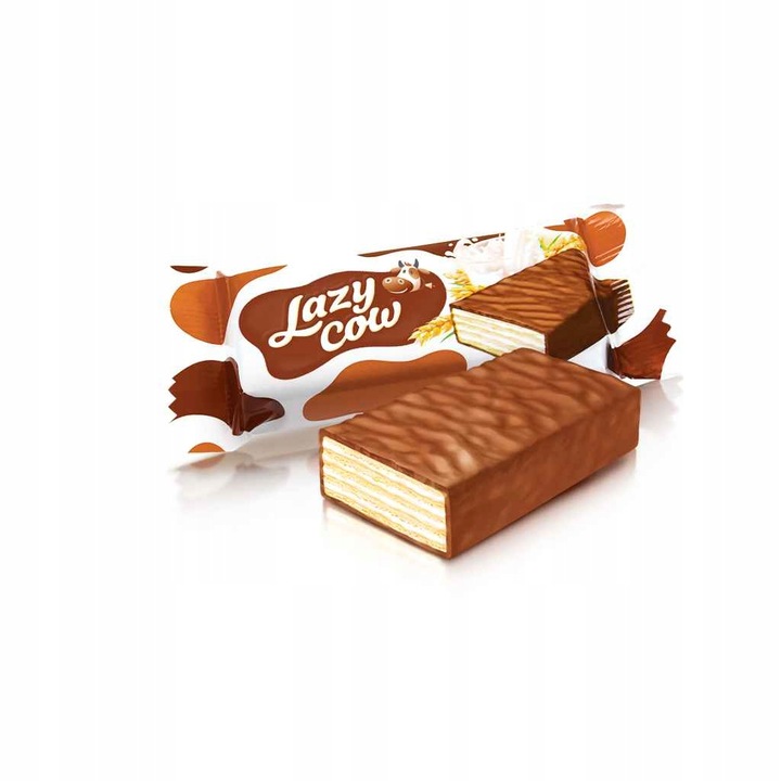 Roshen Wafelki Lazy Cow Batoniki W Czekoladzie Mleczne Kakaowe Wafelek