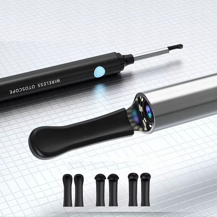 OTOSKOP SMART KAMERA CZYSZCZENIE USZU WOSK WIFI APLIKACJA ENDOSKOP HEELLY