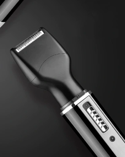 Maszynka trymer 4W1 DO WŁOSÓW BRODY nosa brwi KEMEI 4 nakładki