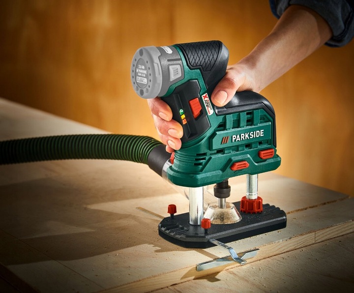 Akumulatorowa frezarka górnowrzecionowa PARKSIDE POFA 12 B3