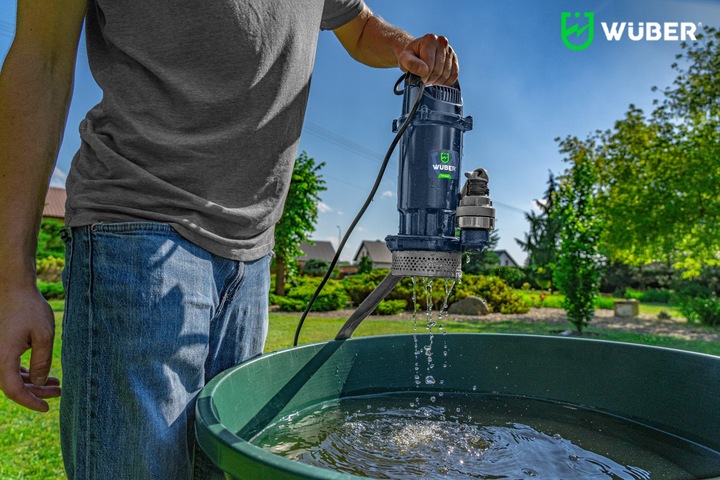 POMPA DO WODY BRUDNEJ CZYSTEJ ZANURZENIOWA SITKO SITO SZAMBA 1" WUBER