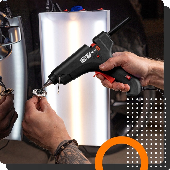 PISTOLET DO KLEJU NA GORĄCO DO KLEJENIA 100W 11mm +5 WKŁADÓW KLEJU