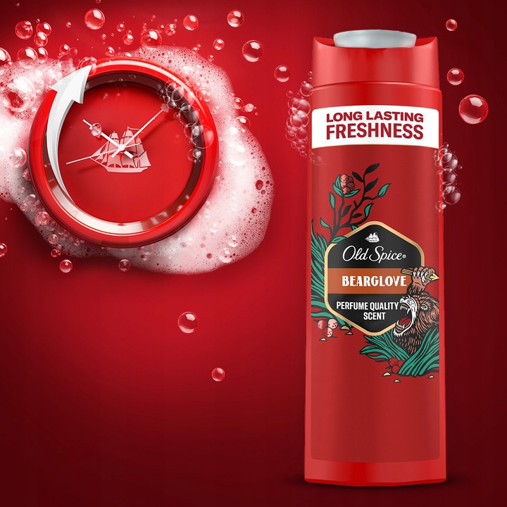 Old Spice Bearglove Żel męski pod prysznic i szampon 3w1, 6 x 400ml