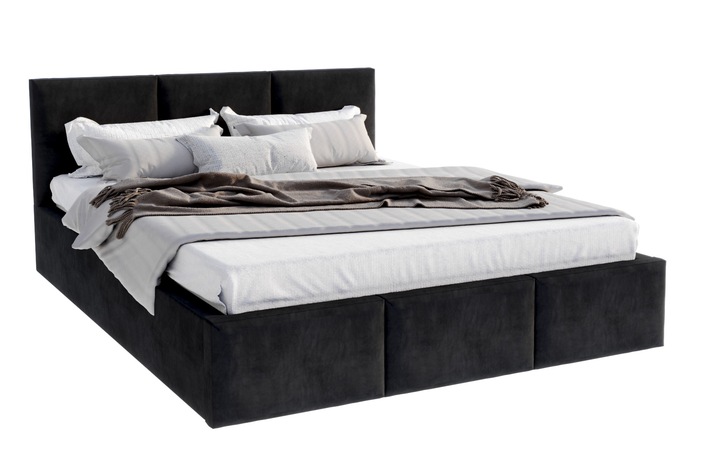 Łóżko 140x200 tapicerowane stelaż metalowy FRESIA