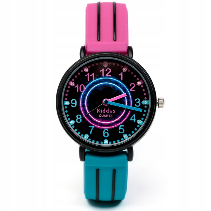 Kiddus Zegarek edukacyjny dla dzieci, idealny do nauki odczytywania godziny