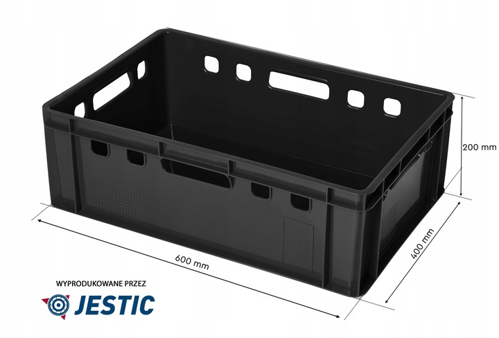 Skrzynka EURO E2 Nowy Pojemnik 600x400x200 JESTIC