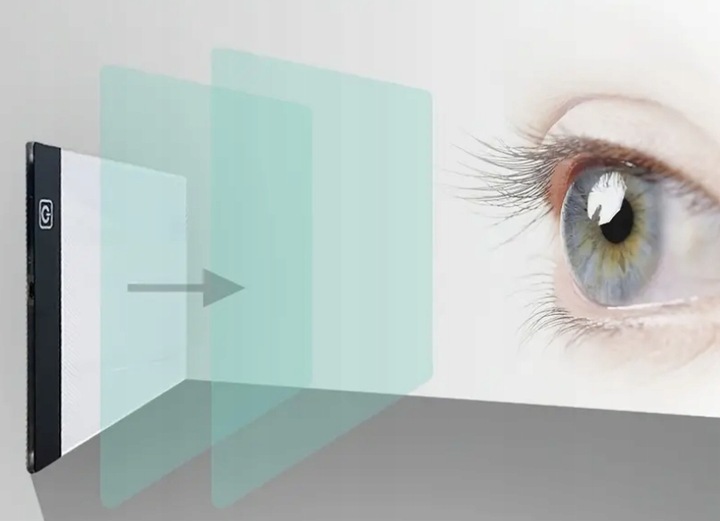 TABLET GRAFICZNY Deska Kreślarska Do Rysowania LED PREZENT DLA DZIECKA A4