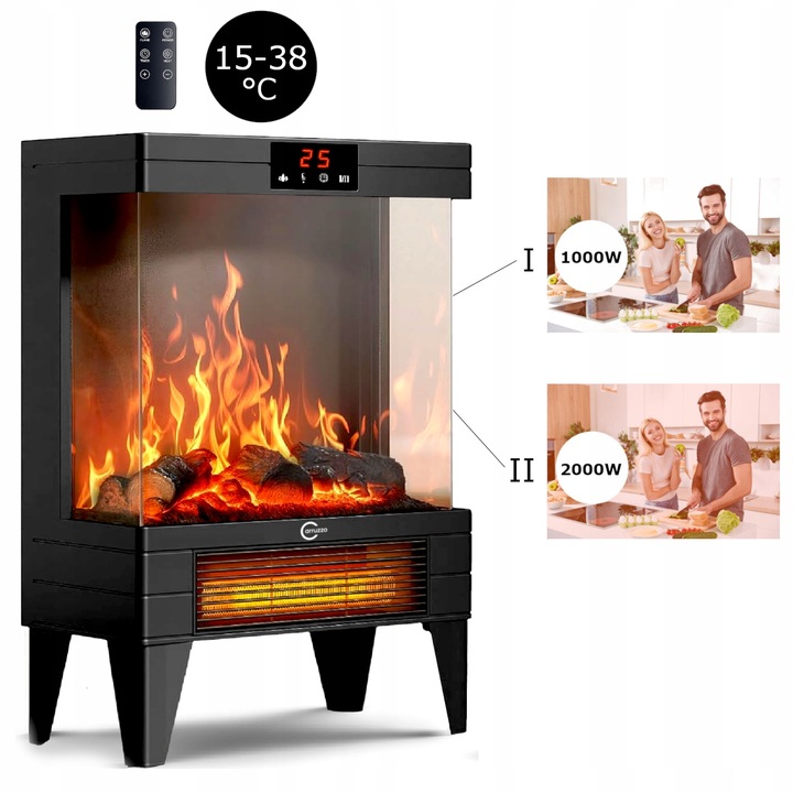 GRZEJNIK ELEKTRYCZNY KOMINEK FARELKA domowy łazienkowy MOCNY Z